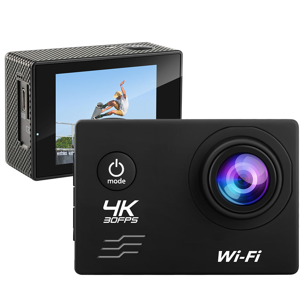 Câmera de Ação 4K 30FPS 🌊🎥 – Impermeável para Esportes Radicais, Mergulho e Capacete