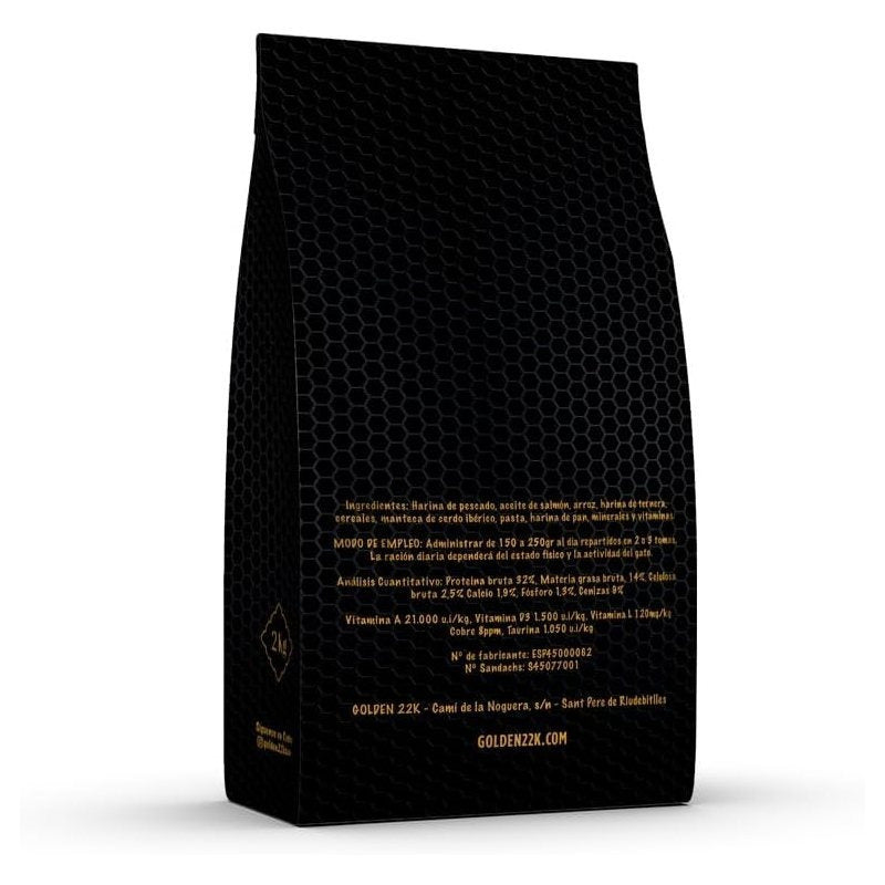 Golden 22K Fish Food 2kg – Ração Premium para Gatos Adultos | Imunidade, Pelagem Brilhante e Controle de Peso