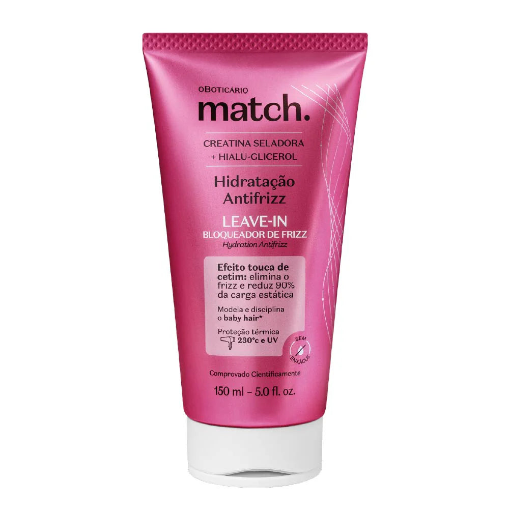 Leave-In Bloqueador de Frizz Match Hidratação Antifrizz, 150ml