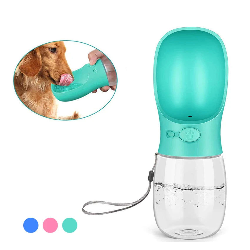 Garrafa de Água Portátil para Cães e Gatos – Bebedouro de Viagem para Pets | Dispensador de Água para Filhotes e Passeios