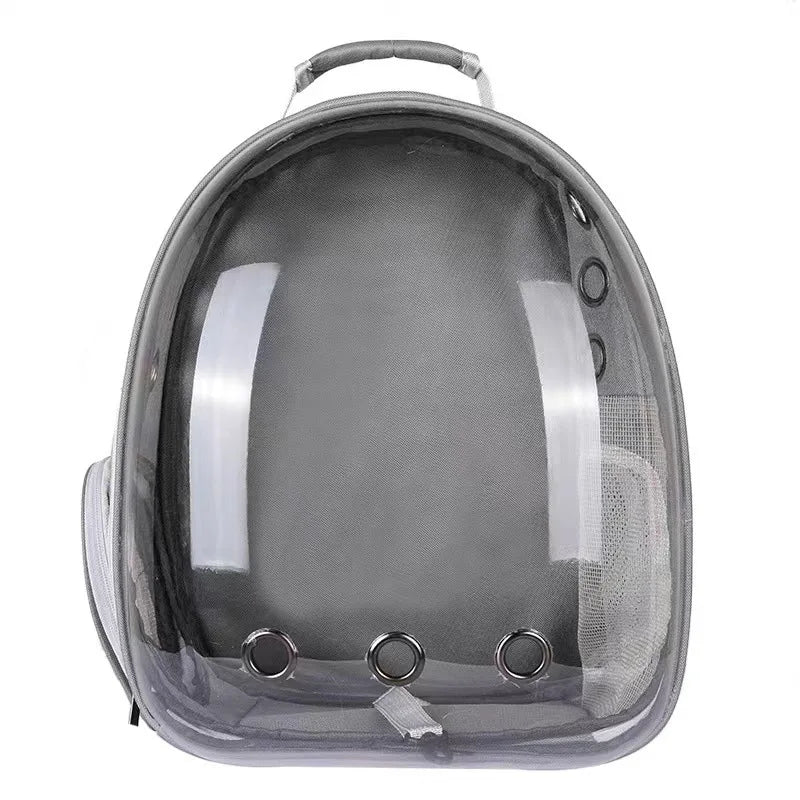 Mochila Transparente para Pets – Respirável, Espaçosa e Confortável | Transporte Seguro para Gatos e Cães de Pequeno Porte | Modelo Cápsulag