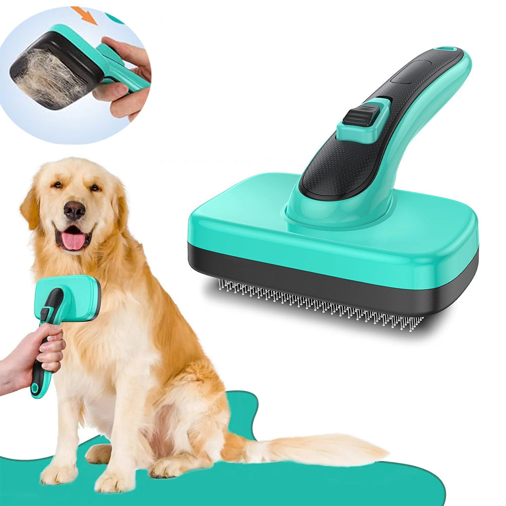 Escova Autolimpante para Cães e Gatos – Slicker Brush | Remoção de Pelos Soltos, Desembaraço e Massagem