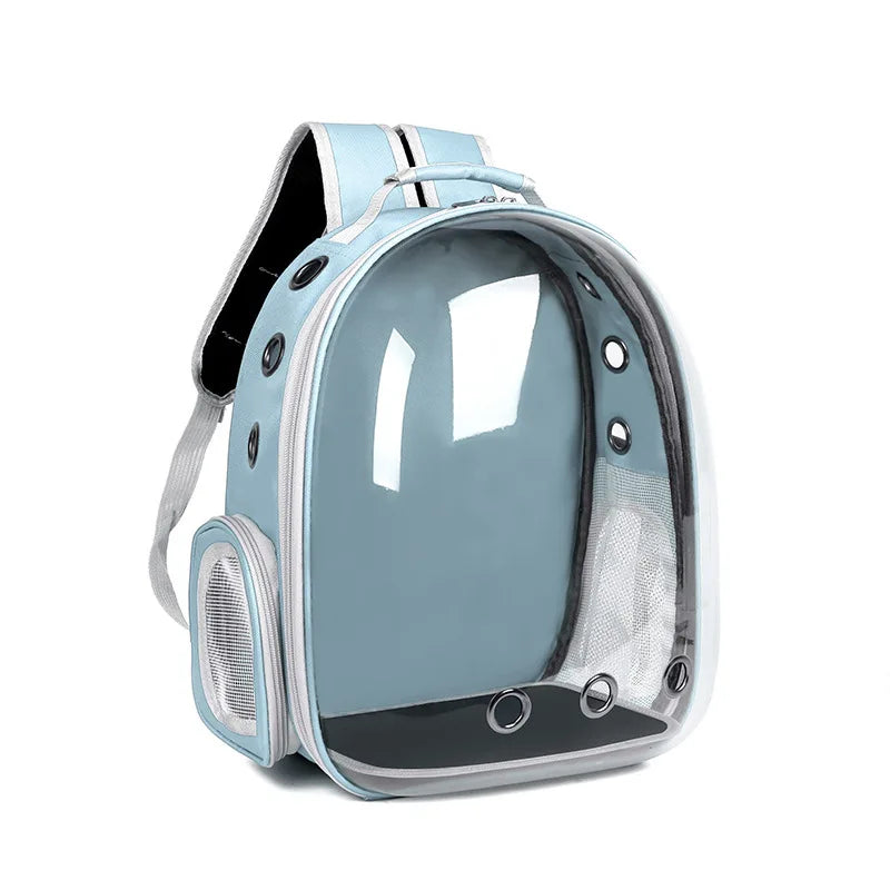 Mochila Transparente para Pets – Respirável, Espaçosa e Confortável | Transporte Seguro para Gatos e Cães de Pequeno Porte | Modelo Cápsulag