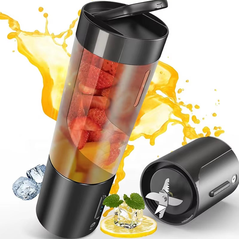 Mini Liquidificador Portátil USB 🔋🥤 – Recarregável, Compacto e Potente para Sucos, Shakes e Smoothies em Qualquer Lugar