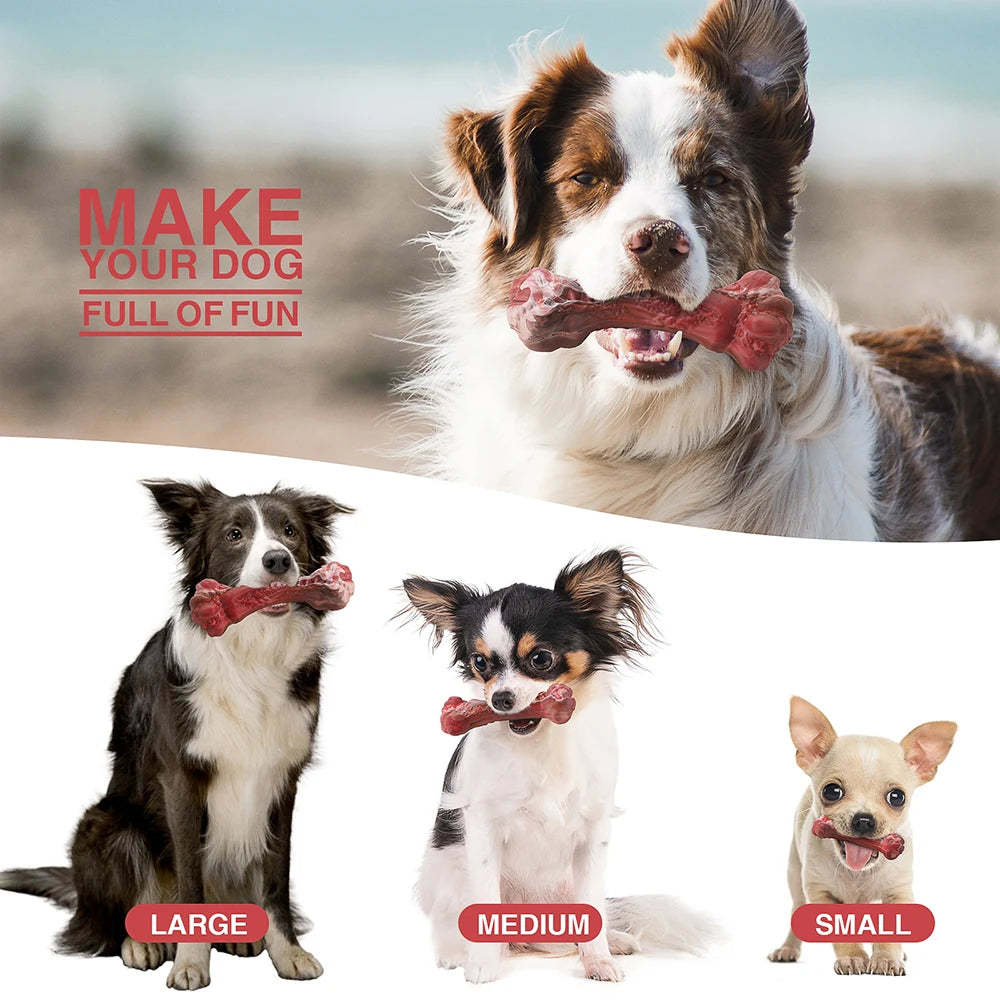Dog Toy Indestrutível para Cães de Porte Grande – Mordedor Osso Nylon Super Resistente, Interativo e Limpeza Dental