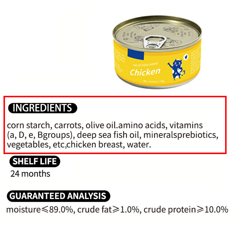 Petisco Úmido para Gatos e Cães – Frango Desfiado em Lata