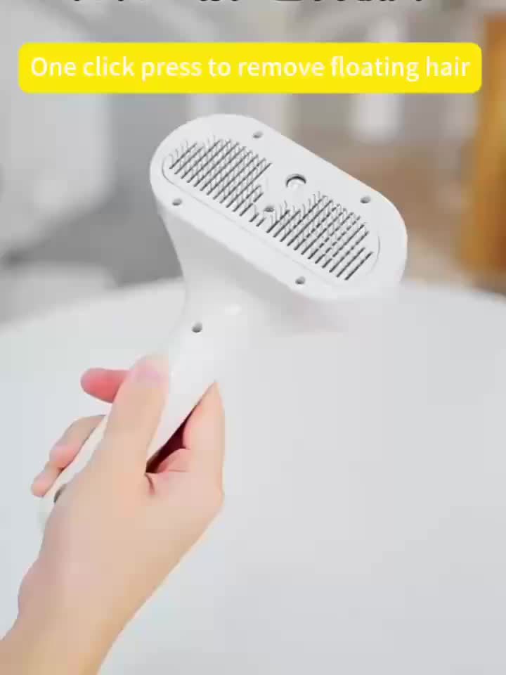 GRVTYXPS Escova a Vapor para Pets 3 em 1 – Spray & Steam | Grooming Sem Fio para Cães, Gatos e Coelhos