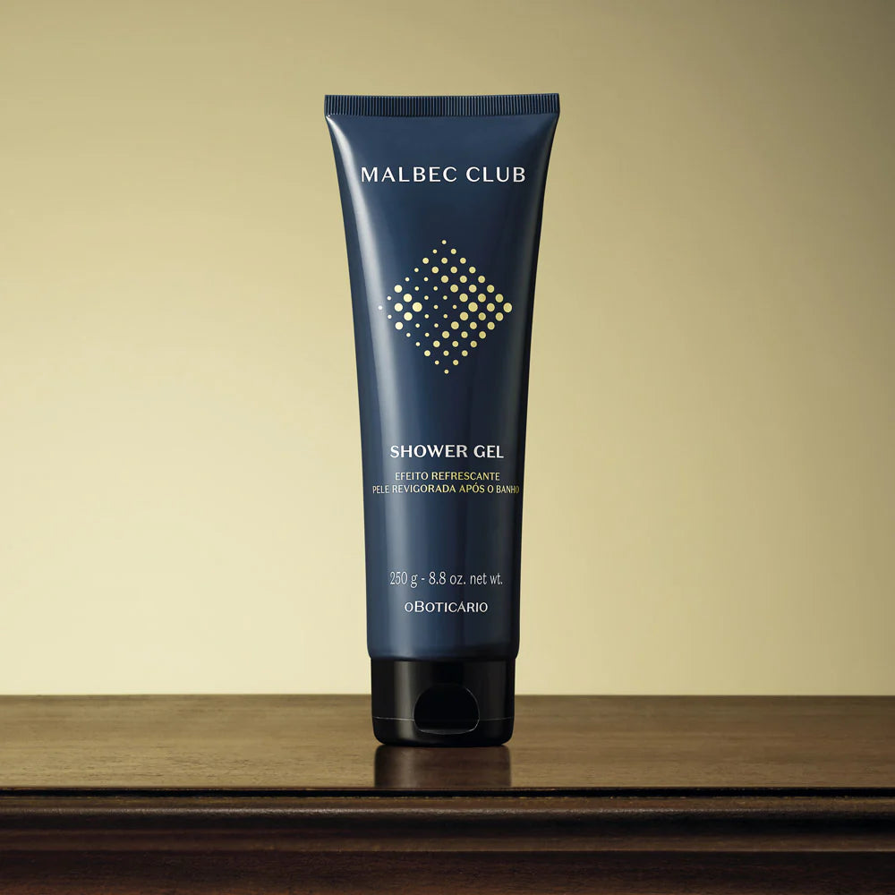 Gel de Banho Cabelo e Corpo Malbec Club, 250g